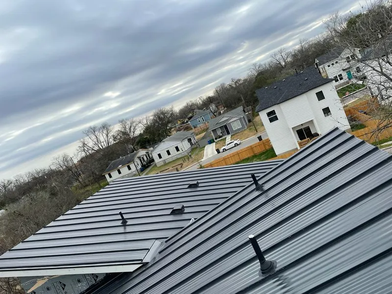 Standing seam metal roof panels with vents for Skylight Repair in New Milford